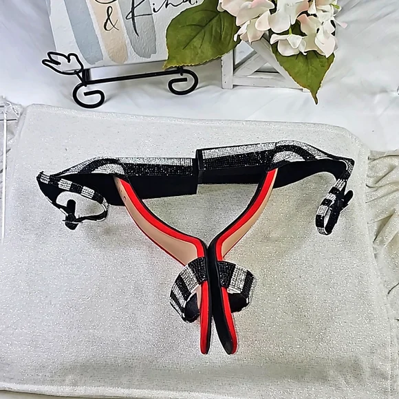 INC Black Red Stiletto Heels Elegant Wear Office wear Career Wedding - Picture 11 of 16